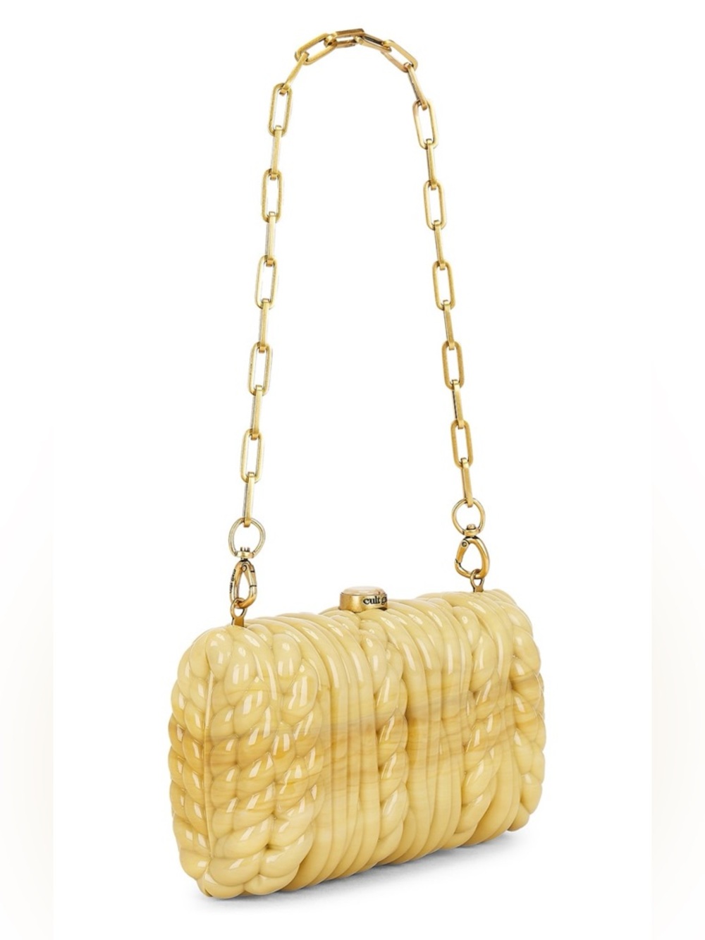 Cult Gaia Helene Clutch in Cornsilk NIB - Picture 2 of 16